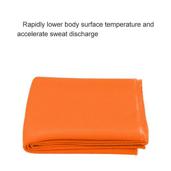 Outdoor Sports Portable Cold Feeling Prevent Heatstroke Ice Towel, Size: 30*80cm(Orange)