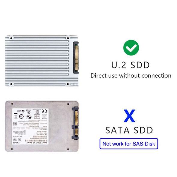 SF-094-BK SFF-8643 to U.2-SSD Mainboard 2280 NVME PCIe SSD Adapter Board - Black