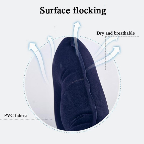 2 PCS Anti-Decubitus Inflatable Cushion - Pregnant Women And Elderly Health Care Cushion,Style: Square Blue