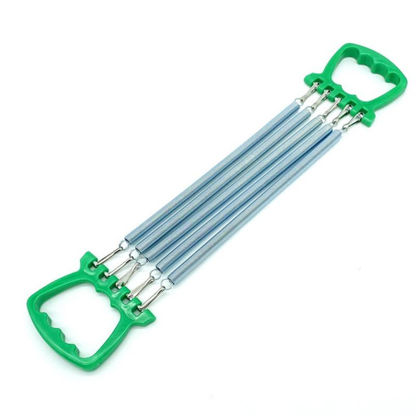 2 PCS Children Spring Tension Device Student Exercise Fitness Equipment(Green)