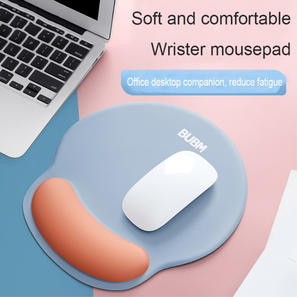 BUBM BB02270004 Wrist Support Mouse Pad Non-Slip Base Memory Foam Wrist Rest Mousepad - Purple / Pink
