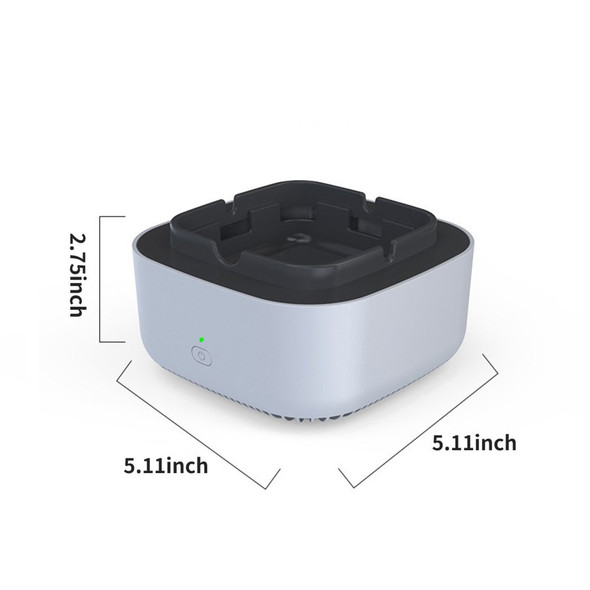 2-in-1 Air Purifier Multifunctional Smokeless Ashtray Smoke Grabber Ash Tray for Indoor Home Office Car - Green