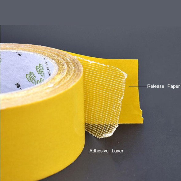 25mmx50 m Double-sided Fiberglass Grid Sticky Adhesive Fiber Transparent Mesh Tape