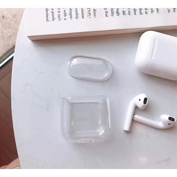 Transparent TPU Case with Hook for Apple AirPods with Wireless Charging Case (2019) / AirPods with Charging Case (2019) (2016)