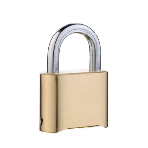 Brass Warehouse Door Logistics 4 Bit Password Lock Bottom Password Wheel Padlock