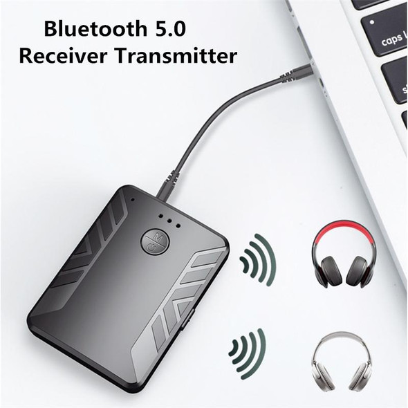 T19 Bluetooth 5.0 Audio Transmitter Receiver Call Three-in-one TV Computer Dual Transmitter Adapter