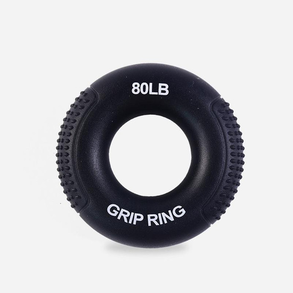 2 PCS Silicone Gripper Finger Exercise Grip Ring, Specification: 80LB (General Black)