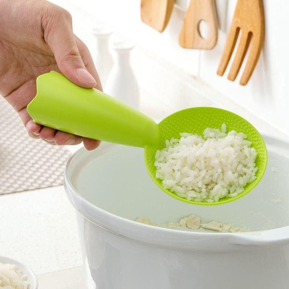 20 PCS Household Plastic Rice Cooker Non-Stick Rice Spoon(Green)