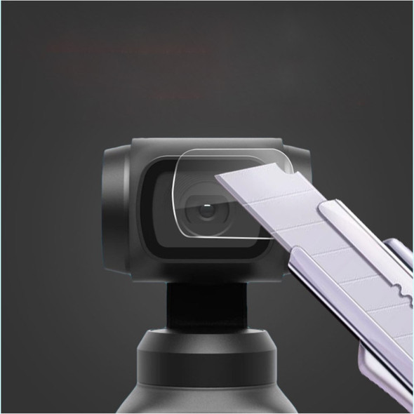 [2pcs+2pcs] DX-60 HD Tempered Glass Lens Protector + Screen Protective Film for DJI OSMO Pocket Camera