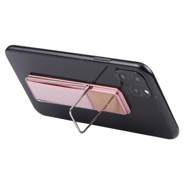 cmzwt CPS-030 Adjustable Folding Magnetic Mobile Phone Holder Bracket with Grip (Rose Gold)