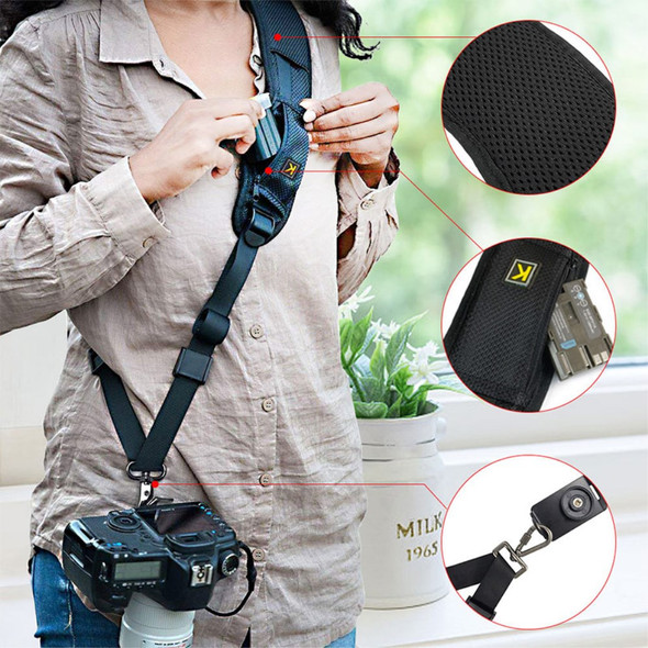 Shoulder Camera Strap for DSLR Digital SLR Camera Quick Rapid Camera Soft Pad Neck Strap Belt