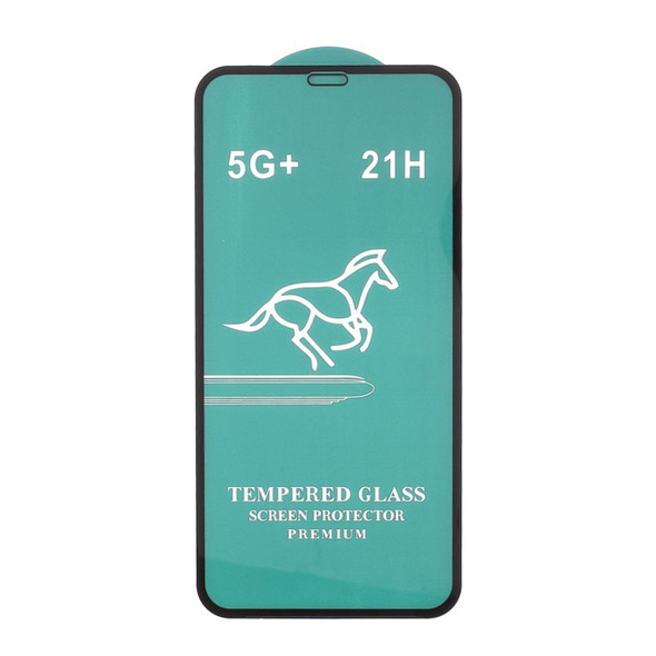 Full Glue Silk Print Tempered Glass Full Coverage Screen Protector for iPhone XR/11 6.1 inch