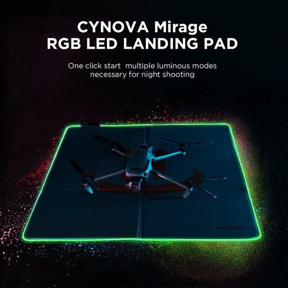 CYNOVA C-FM-007 65cm Parking Apron RGB LED Light Drone Landing Pad for DJI Mavic Mini 2/Air 2S/Mavic 2/Mavic 3