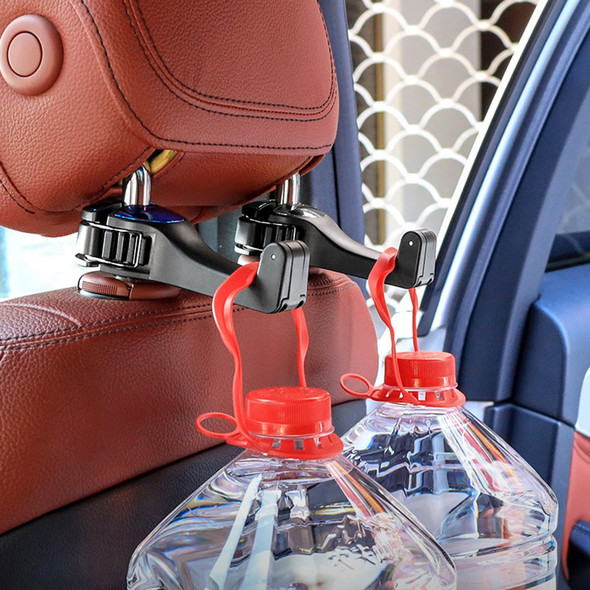 CS-G02 Multifunctional Back Seat Headrest Holder Hanger Holder Hook for Car Vehicle SUV - Silver