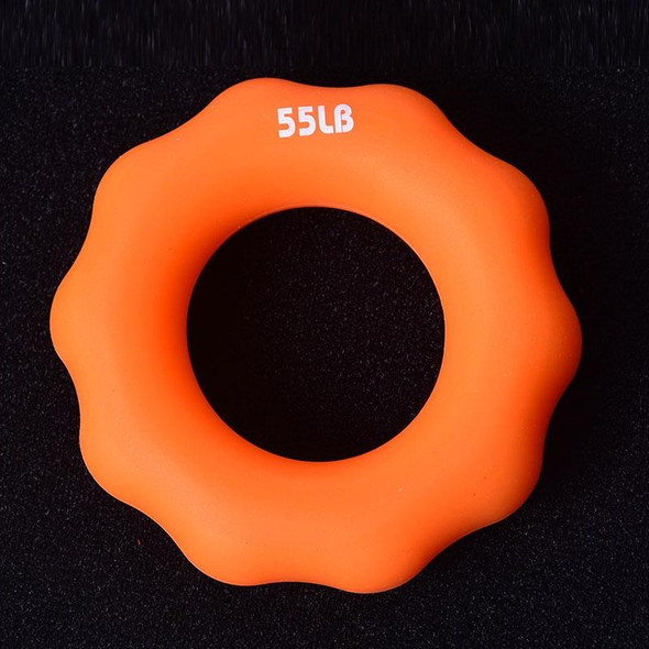 2 PCS Silicone Finger Marks Grip Device Finger Exercise Grip Ring, Specification: 55LB (Orange)