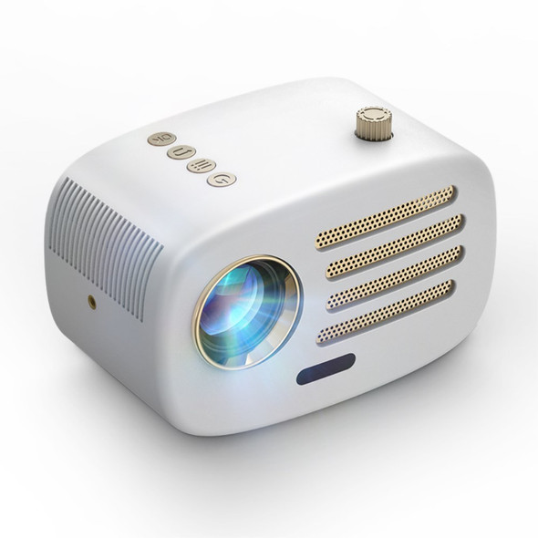 AUN PH30 Mini Home Theater Projector HD Portable Projectors Gamer Cinema Electric Focus Smart Sync Screen Projector for Home Office (EU Plug) - White