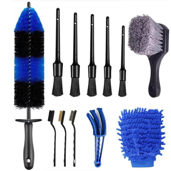 12 PCS / Set Car Tire Slight Cleaning Brush( A)