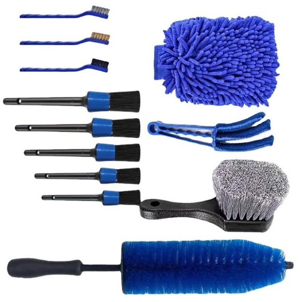 12 PCS / Set Car Tire Slight Cleaning Brush(B)