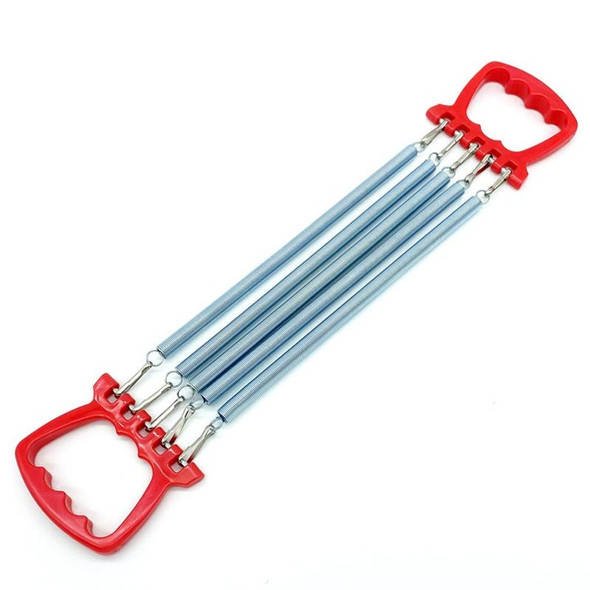 2 PCS Children Spring Tension Device Student Exercise Fitness Equipment(Red)
