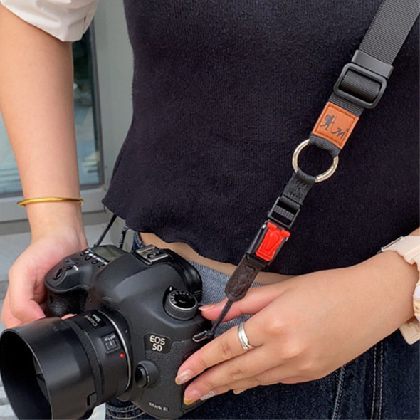JN-XJ Adjustable Quick Release Camera Shoulder Sling Neck Belt Strap for Leica Canon Nikon Fujifilm - Green