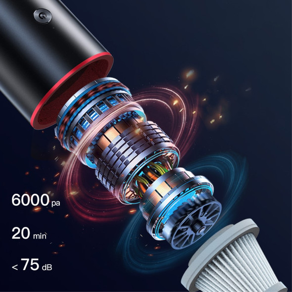 X1S 60W High-power Wireless Vacuum Cleaner Mini Portable Electronic Cleaner Handheld Cleaner for Car Home