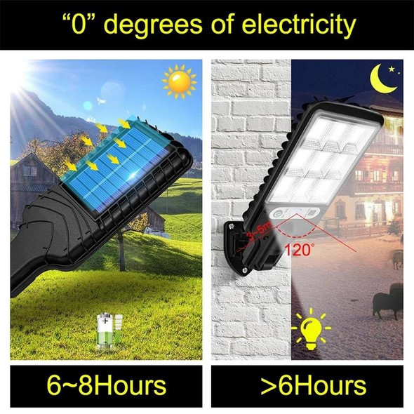 616 Solar Street Light LED Human Body Induction Garden Light, Spec: 72 SMD With Remote Control