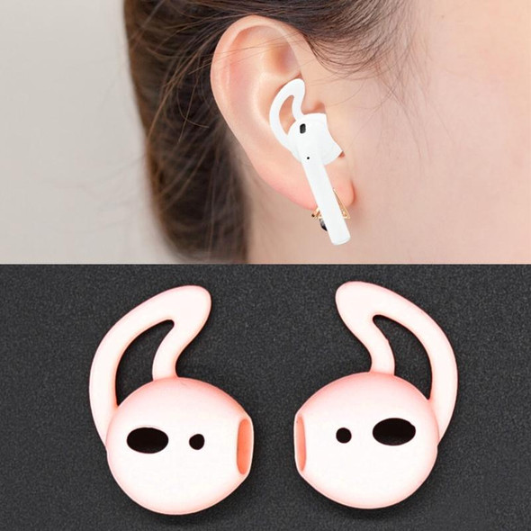 Wireless Bluetooth Earphone Silicone Ear Caps Earpads for Apple AirPods(Pink)