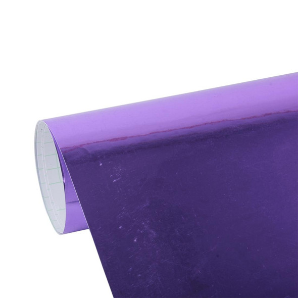 1.52m  0.5m Electroplating Car Auto Body Decals Sticker Self-Adhesive Side Truck Vinyl Graphics(Purple)