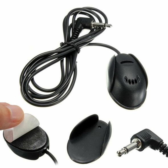 ZJ010MR Mono 3.5mm Angle Head Plug Car Navigation GPS Speaker External Paste Bluetooth Microphone, Length: 3m