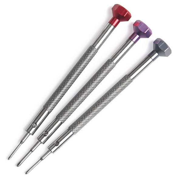 3 PCS LSD5075 Color Screwdriver Watch Repair Tool, Model: 0.6mm Word