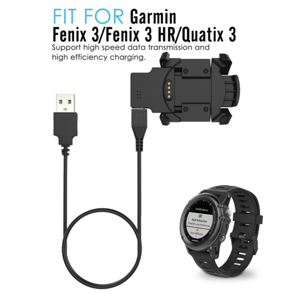 Charging Dock Cradle + USB Data Sync Charge Cable for Garmin Fenix 3 HR/Fenix3/Quatix 3