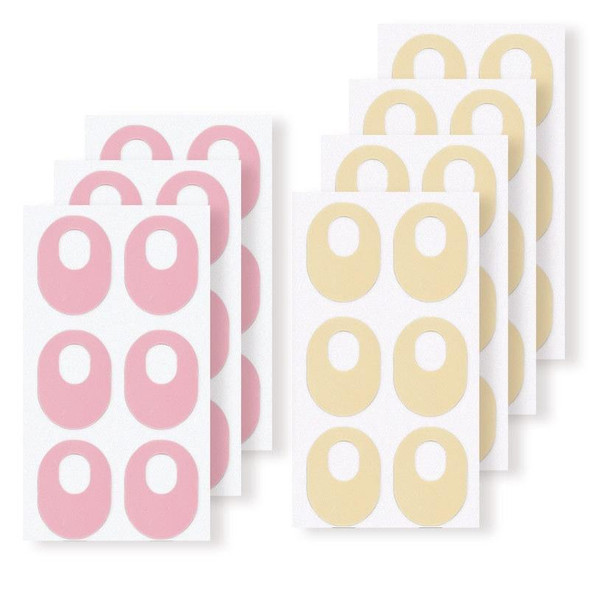 4 PCS Latex Anti-Wear Callus Protection Sticker(Pink Elliptical)