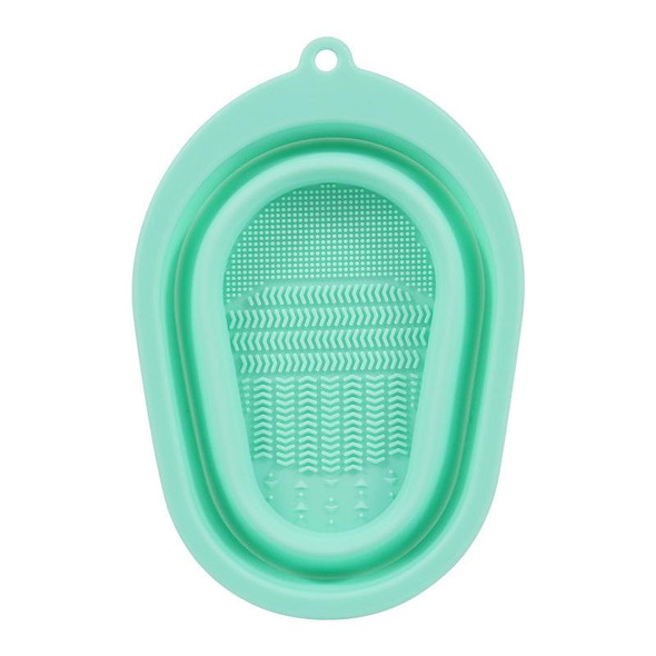 2 PCS Silicone Makeup Brush Puff Cleaning Pad(Green)