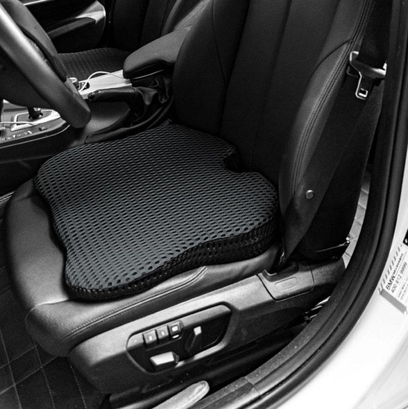 Thickened Breathable Memory Foam Car Seat Cushion(QFC047 Black)