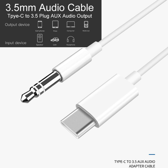 Type C to 3.5mm Audio Aux Jack Adapter Cable for Huawei Xiaomi