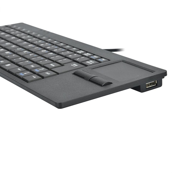 MC-818 82 Keys Touch-pad Ultra-thin Wired Computer Keyboard