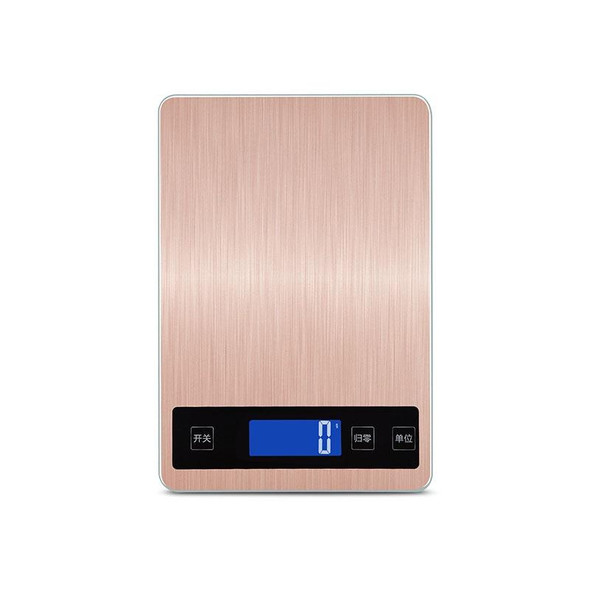 A10-1 Portable USB Kitchen Scale Household Food Baking Tea Quasi-Gram Weight Bench Scale, Specification: 15kg / 1g(Rose Gold)