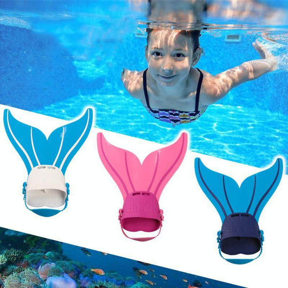 Mermaid Children Diving Fins Swimming Training Flexible Comfortable And Breathable Fins, Size: Free Size(B12)