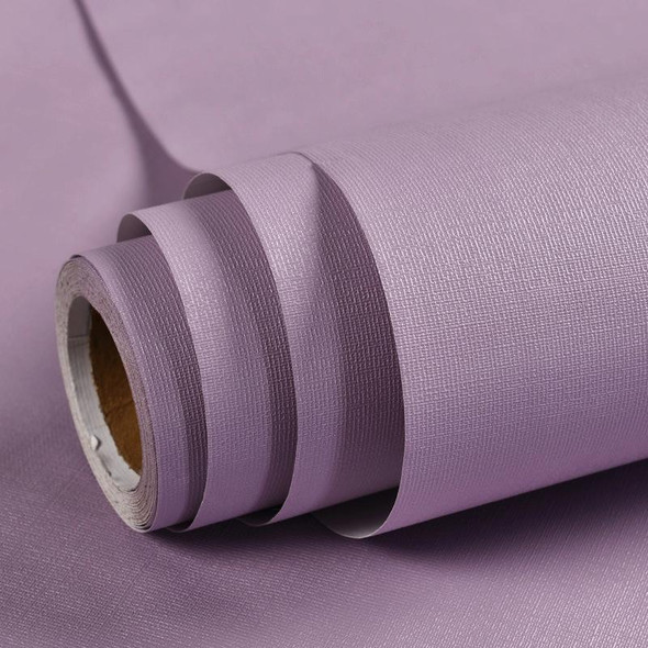 Waterproof Self-Adhesive Macaron Dormitory Wallpaper Solid Color Clothing Store Decoration Wallpaper, Specification: 0.53 x 5m(Twilight Purple)