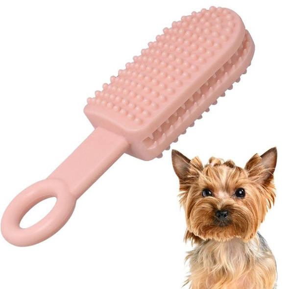 2 PCS TPR Dog Toy Molar Stick Bite-Resistant Cleaning Teeth Dog Chewing Interactive Anti-Boring Toy(Pink)