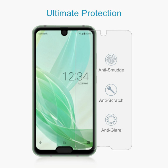 0.26mm 9H 2.5D Tempered Glass Film For Sharp Aquos R2