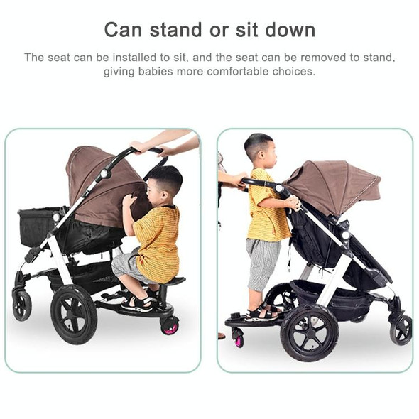 Baby Stroller Standing Board Stroller Accessory Outdoor Activity Board(Blue)