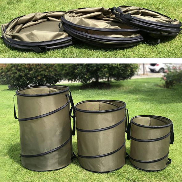 Pop-Up Outdoor Trash Can Lawn Garden Portable Leaves Garbage Bag, Size: L