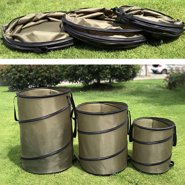 Pop-Up Outdoor Trash Can Lawn Garden Portable Leaves Garbage Bag, Size: S