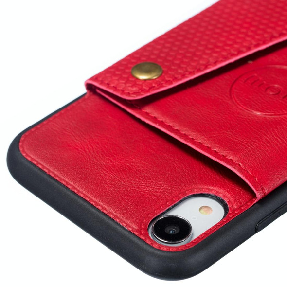 For iPhone XR Leatherette Protective Case(Red)