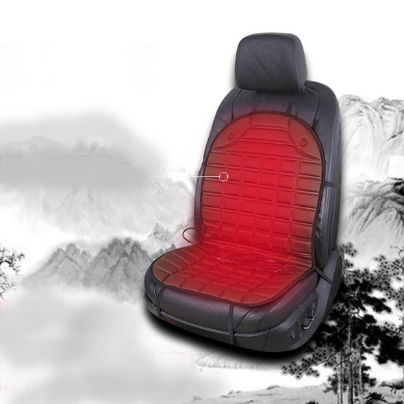 12V Heated Two-seater Car Seat Cushion Cover Seat Heater Warmer Winter Car Cushion Car Driver Heated Seat Cushion(Black)