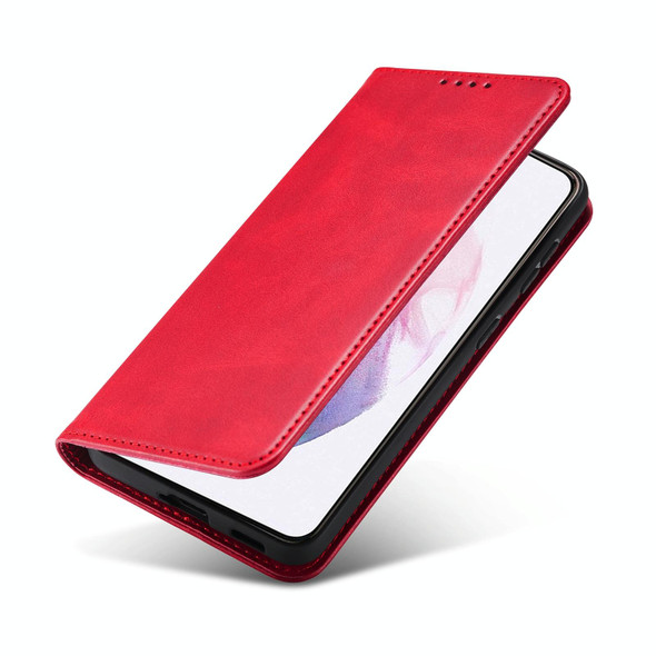 For Google Pixel 4 Calf Texture Magnetic Horizontal Flip Leatherette Case with Holder & Card Slots & Wallet(Red)