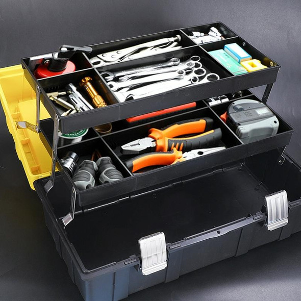 21 inch Folding  Hardware Storage Box Hand-Filled Car Parts Toolbox Portable Electrician Repair Toolbox