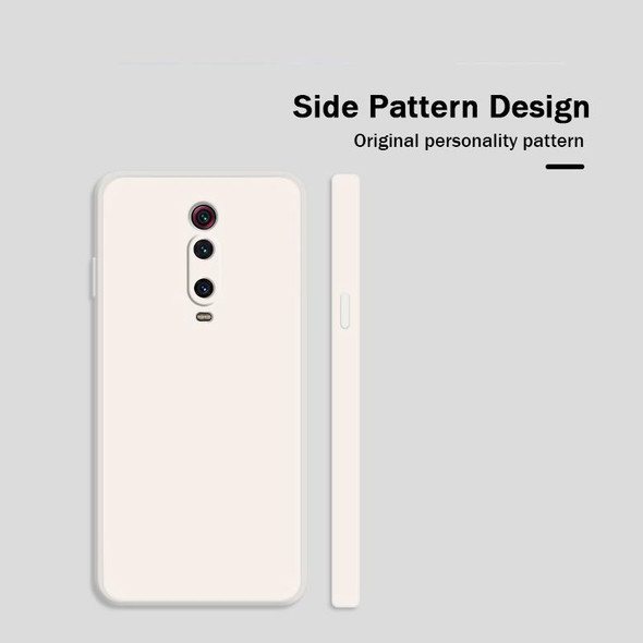 For Xiaomi Redmi K20 Solid Color Imitation Liquid Silicone Straight Edge Dropproof Full Coverage Protective Case(Sky Blue)