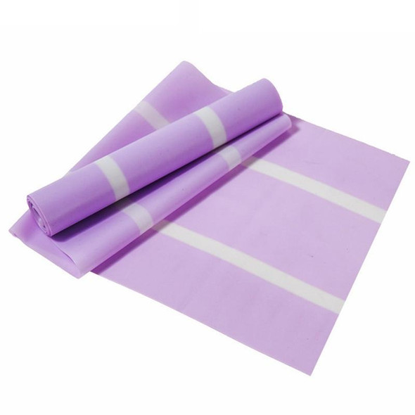 3 PCS Latex Yoga Stretch Elastic Belt Hip Squat Resistance Band, Specification: 1500x150x0.35mm (Two-color Purple)